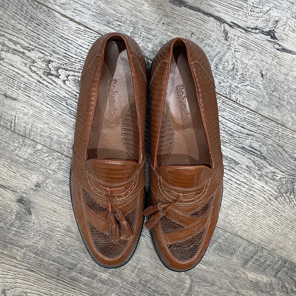 Men’s Belvedere Snake Skin Loafers